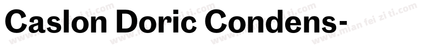 Caslon Doric Condens字体转换
